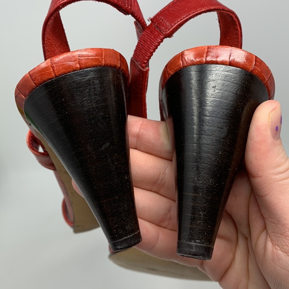 Brighton Rhodes Red pint madras heels - Picture 13 of 16